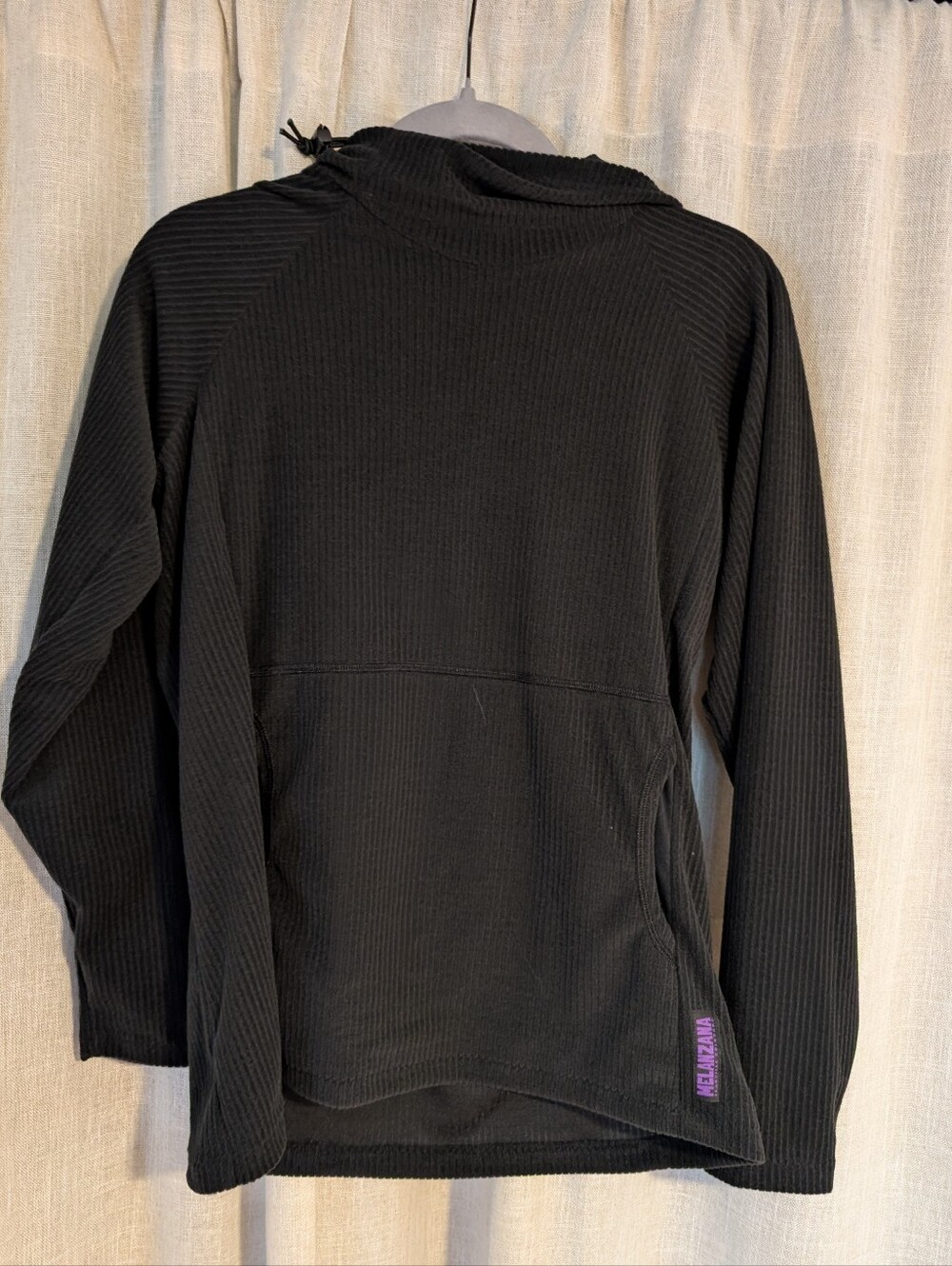 Melanzana V2 Microgrid Women's Small Hoodie in Coal/Black. Brand new, never used